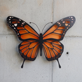 Monarch Butterfly Metal Wall Art, Colorful Outdoor Garden Decor, 2D UV Painted Metal Sign, Home Wall Hanging, Patio & Indoor Decoration
