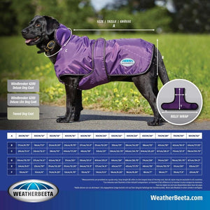 WeatherBeeta Windbreaker 420D Deluxe Dog Coat